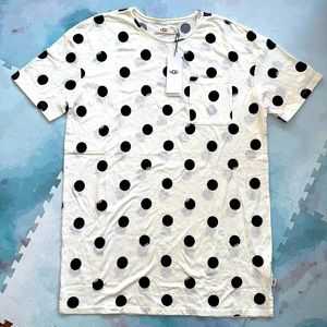 UGGS Women’s Decline Mini Tee Dress - NWT (S) Cream/Black